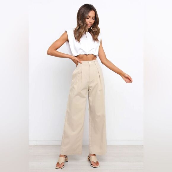 NWT Petal & Pup Omri Crop Top Shoulder Pads in White Size 12 - Picture 2 of 10